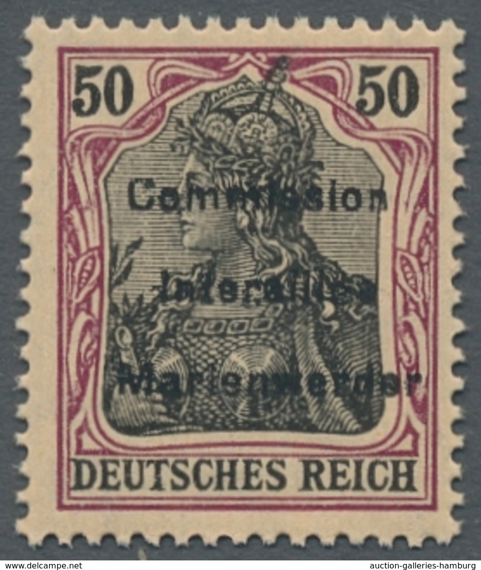 Deutsche Abstimmungsgebiete: Marienwerder: 1920, "50 Pfg. Germania", Postfrischer Wert In Tadelloser - Sonstige & Ohne Zuordnung