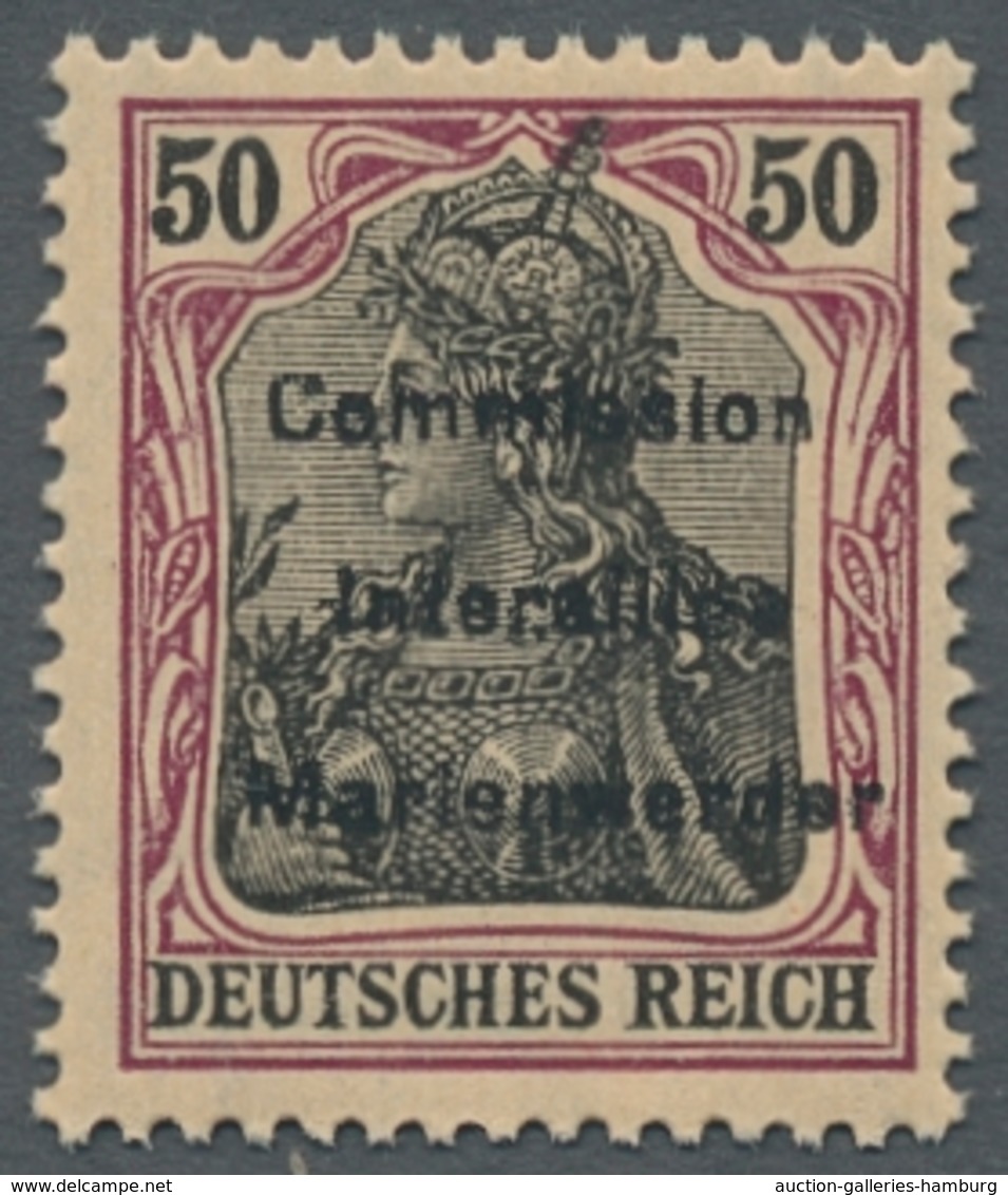 Deutsche Abstimmungsgebiete: Marienwerder: 1920, "50 Pfg. Germania", Postfrischer Wert In Tadelloser - Andere & Zonder Classificatie