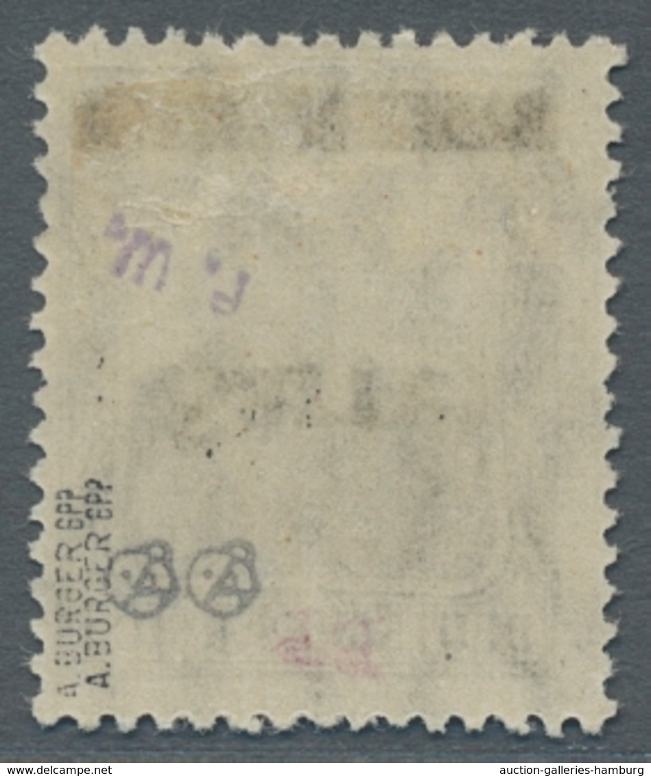Deutsche Abstimmungsgebiete: Saargebiet: 1920, "2 ½ Pfg. Germania/Sarre Mit Kopfstehendem Aufdruck U - Cartas & Documentos