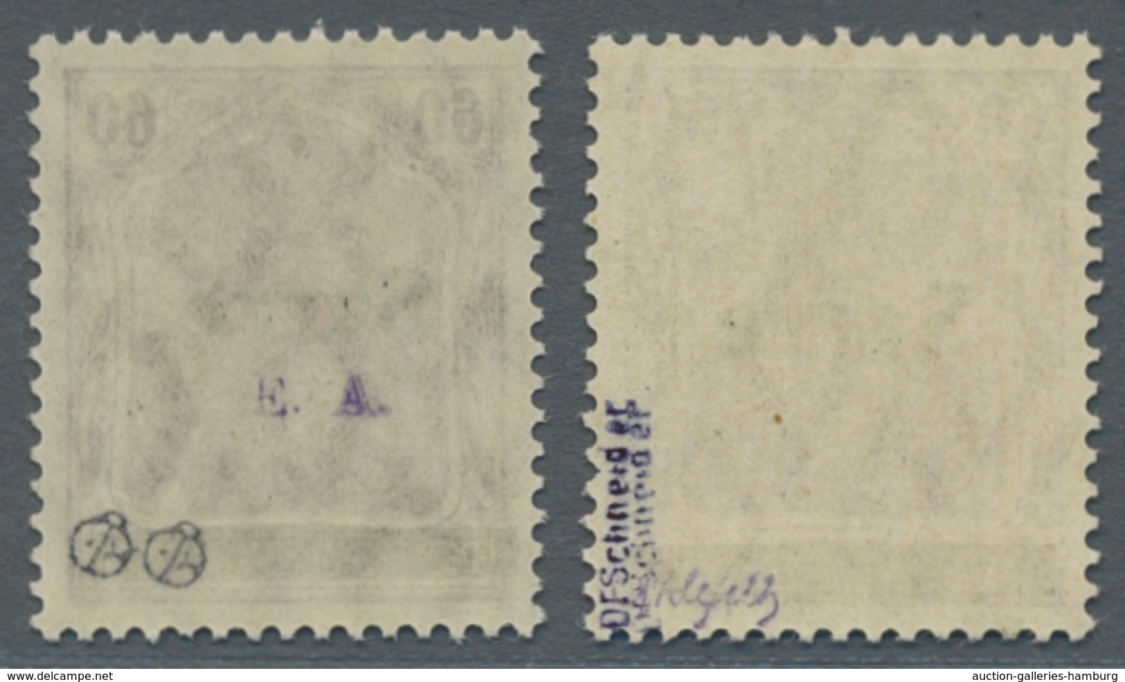 Deutsche Abstimmungsgebiete: Saargebiet: 1920, "60 Pfg. Germania/Sarre Rosa- Bzw. Purpurlila", Postf - Briefe U. Dokumente