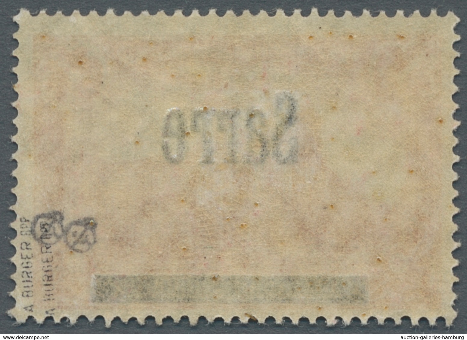 Deutsche Abstimmungsgebiete: Saargebiet: 1920, "1 Mk. Germania/Sarre Mit Doppeltem Aufdruck In Type - Lettres & Documents