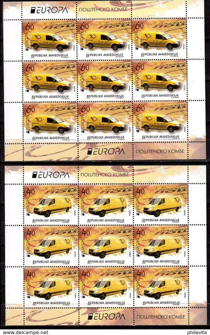 2013 - Macedonia -Europa CEPT Sheetlet Of 2 V - 9 Pcs - Paper - MNH** MI 656-657 - Nordmazedonien