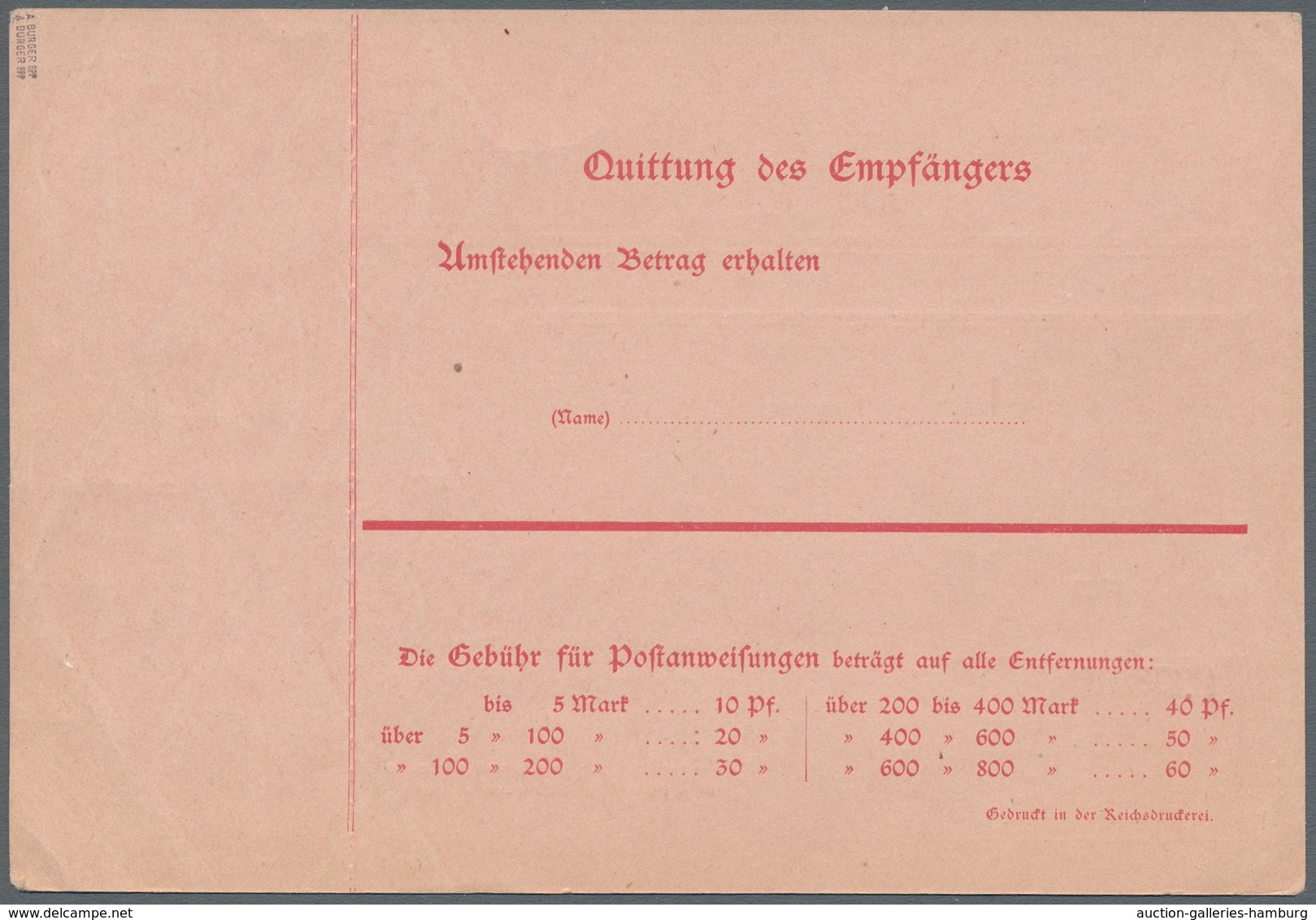 Deutsche Abstimmungsgebiete: Saargebiet - Ganzsachen: 1920/21, "10 Pfg. Germania/Saargebiet", Ungebr - Ganzsachen