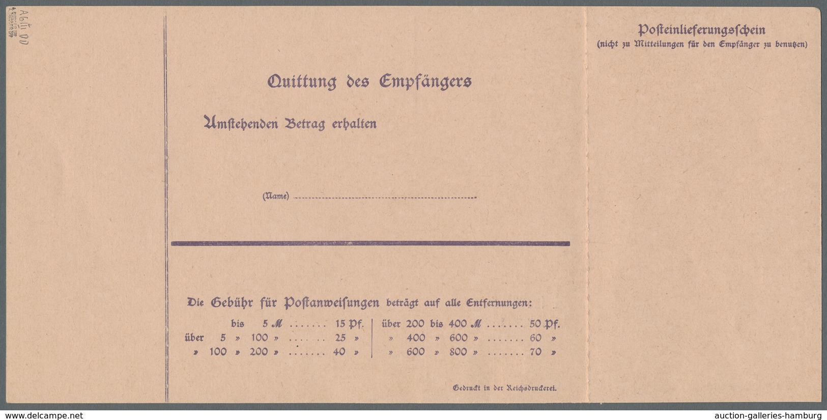 Deutsche Abstimmungsgebiete: Saargebiet - Ganzsachen: 1920/21, "15 Pfg. Germania/Saargebiet Mit Dopp - Enteros Postales