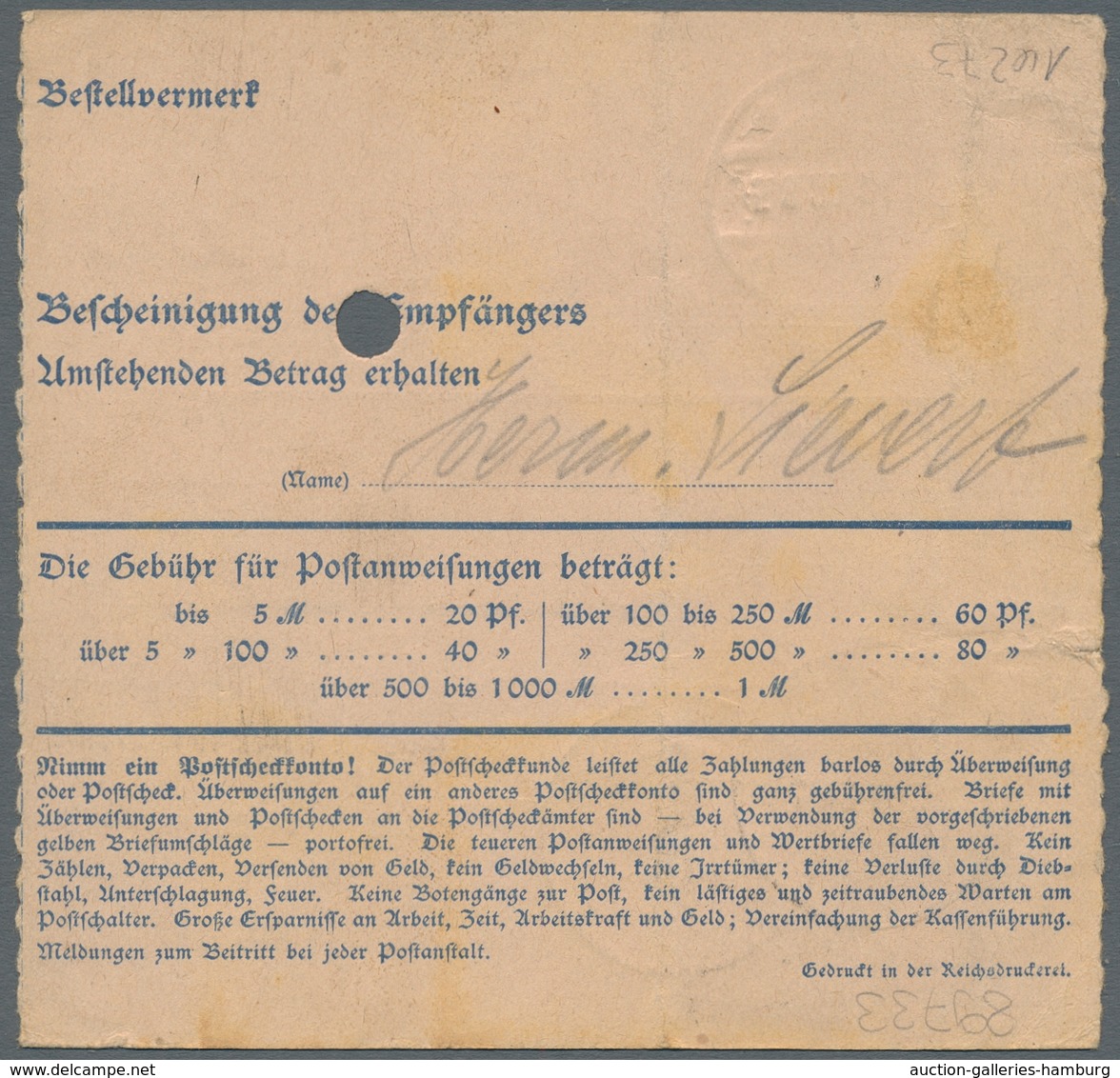 Deutsche Abstimmungsgebiete: Saargebiet - Ganzsachen: 1920/21, "20 Pfg. Germania/Saargebiet Mit Aufd - Enteros Postales