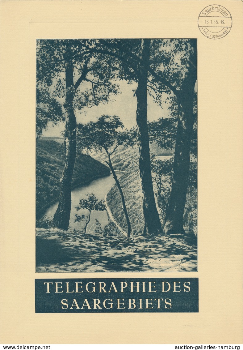 Deutsche Abstimmungsgebiete: Saargebiet - Besonderheiten: 1932-35 (ca.), Vier Verschiedene Ungebrauc - Lettres & Documents