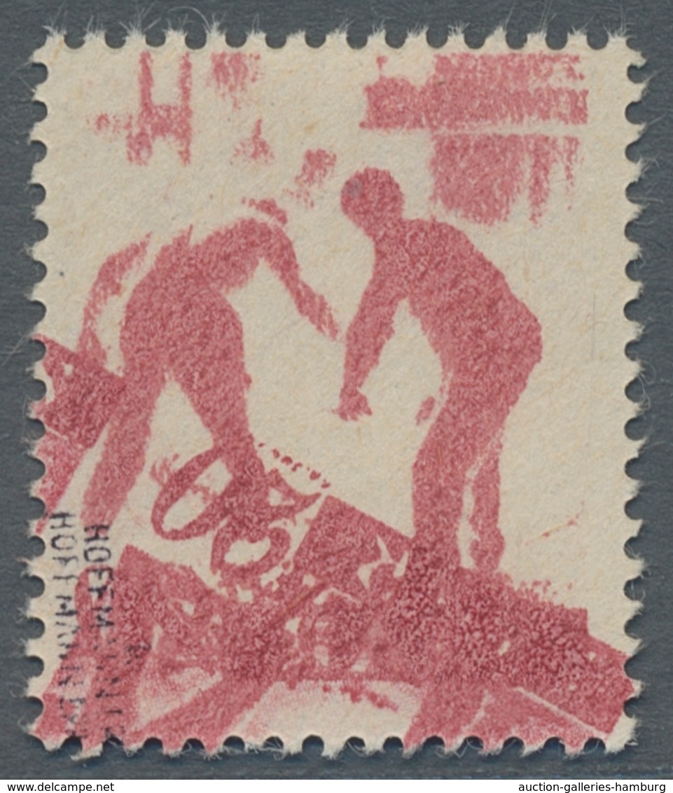 Saarland (1947/56): 1947, "20 Pfg. Saar I Mit Druck Auf Der Gummiseite", Postfrischer Wert Mit Zusät - Autres & Non Classés
