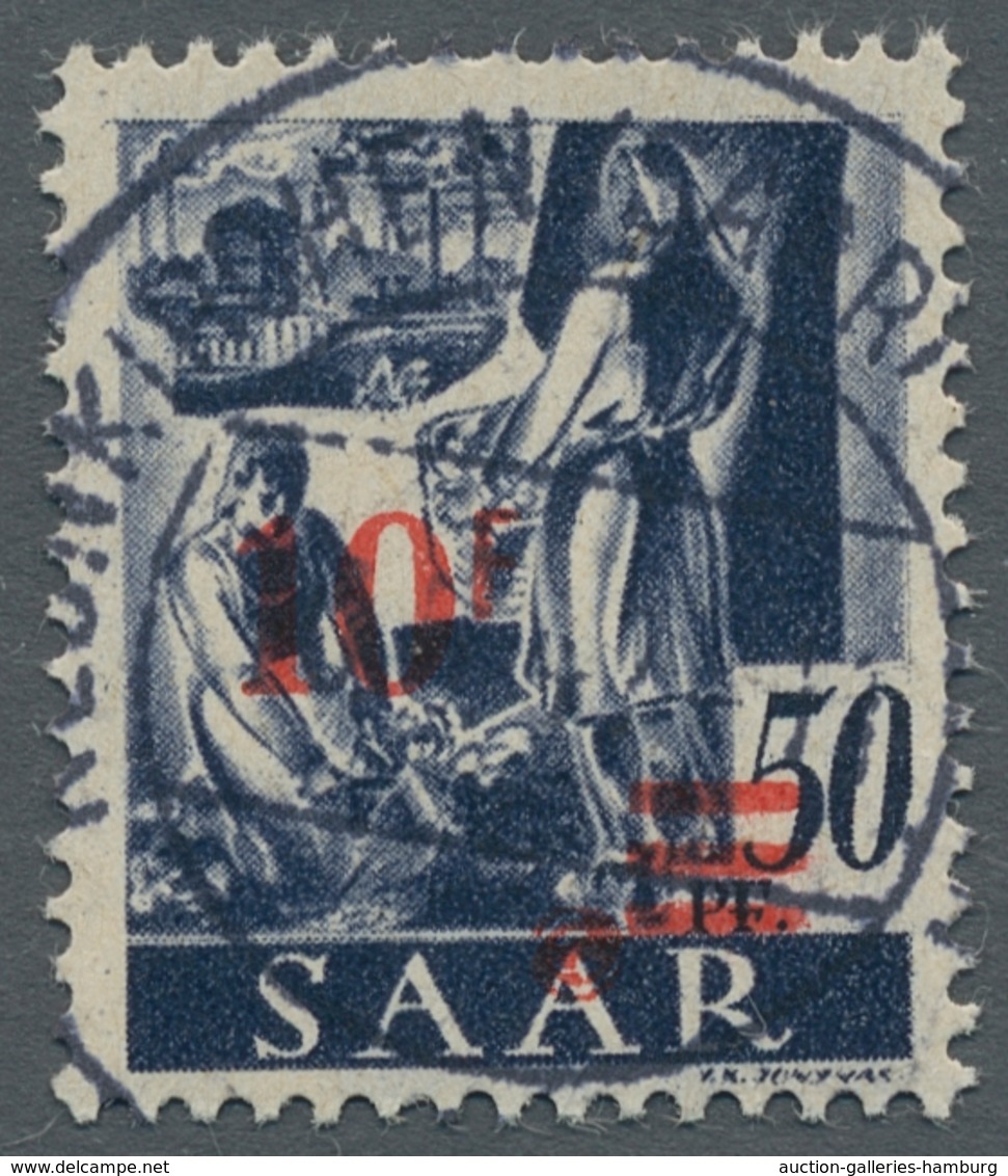 Saarland (1947/56): 1947, "Urdruck", Kompletter Satz Je Wert Mit NEUNKIRCHEN (SAAR) Mit Daten Aus De - Altri & Non Classificati