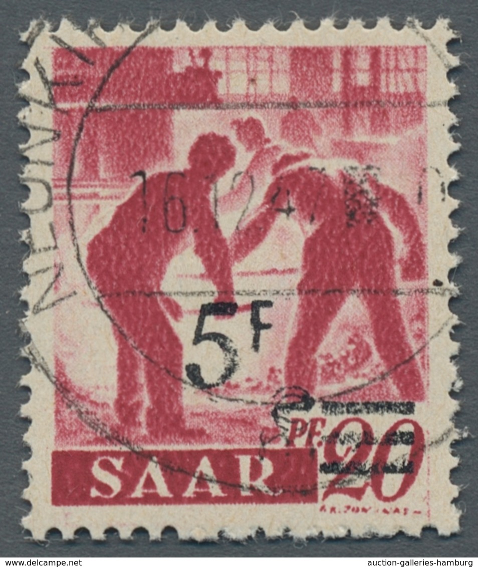 Saarland (1947/56): 1947, "Urdruck", Kompletter Satz Je Wert Mit NEUNKIRCHEN (SAAR) Mit Daten Aus De - Andere & Zonder Classificatie