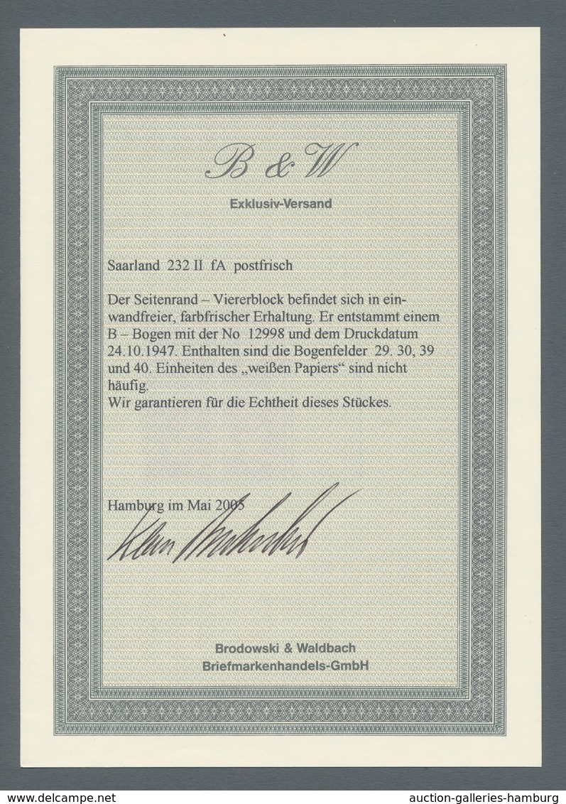 Saarland (1947/56): 1947, "10 C. Auf 2 Pfg. Urdruck", Sauber SAARBRÜCKEN 2 C 28.2.48 Gestempelter We - Otros & Sin Clasificación