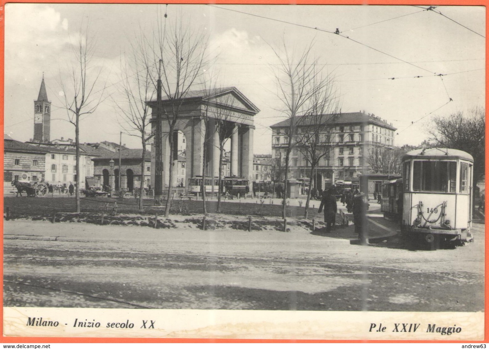 ITALIA - ITALY - ITALIE - Milano, Inizio Secolo XX, Piazzale XXIV Maggio, Tram - Not Used - Milano (Milan)