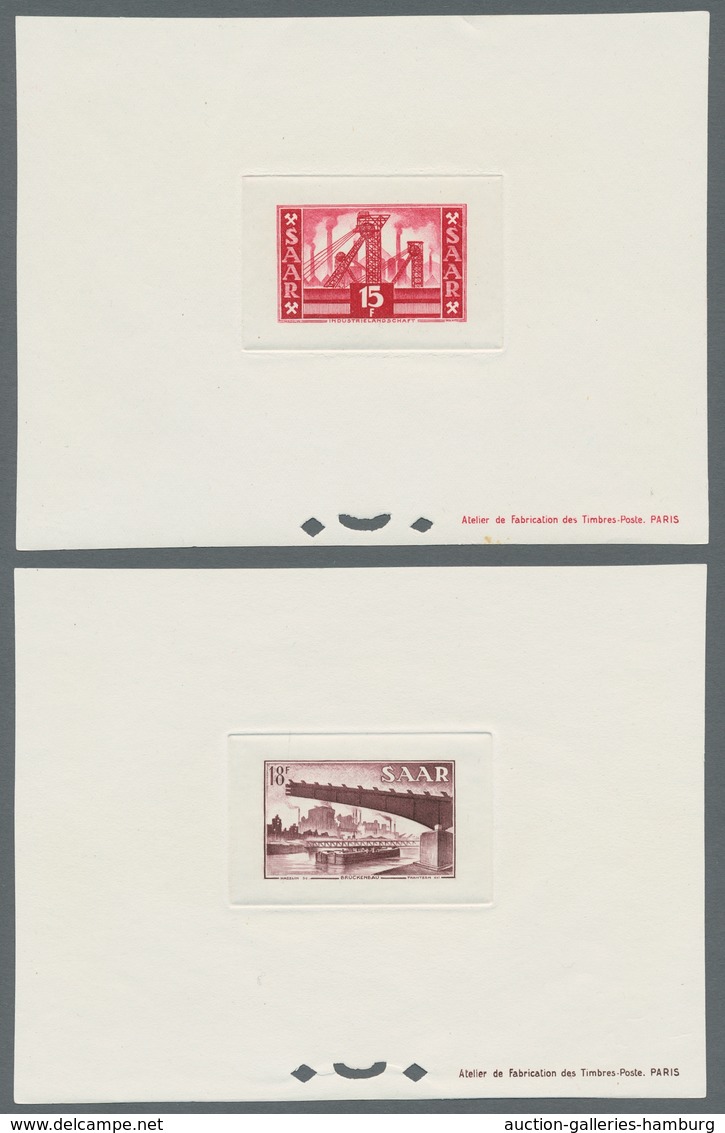 Saarland (1947/56): 1952, "Saar V - Ministerblocks", Komplette Serie Der Minsterblocks In Praktisch - Sonstige & Ohne Zuordnung