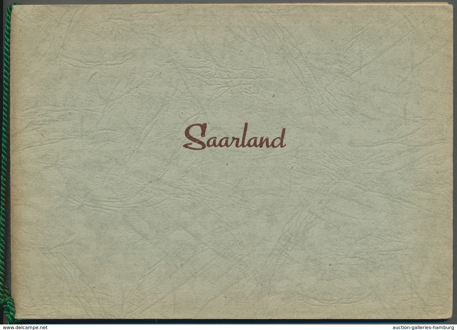 Saarland (1947/56): 1952-54, Offizielles Geschenkheft Mit Kordellbindung Und Insgesamt 22 Ungebrauch - Autres & Non Classés