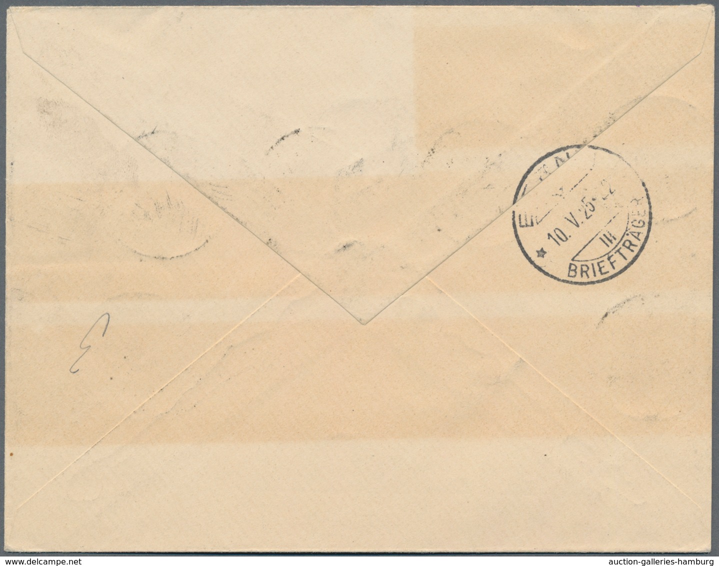 Memel: 1925. Portogerechter R-Brief In Die Schweiz, Ank.-Stpl. Bern, Leichter Tönungsstreifen, FA Hu - Klaipeda 1923