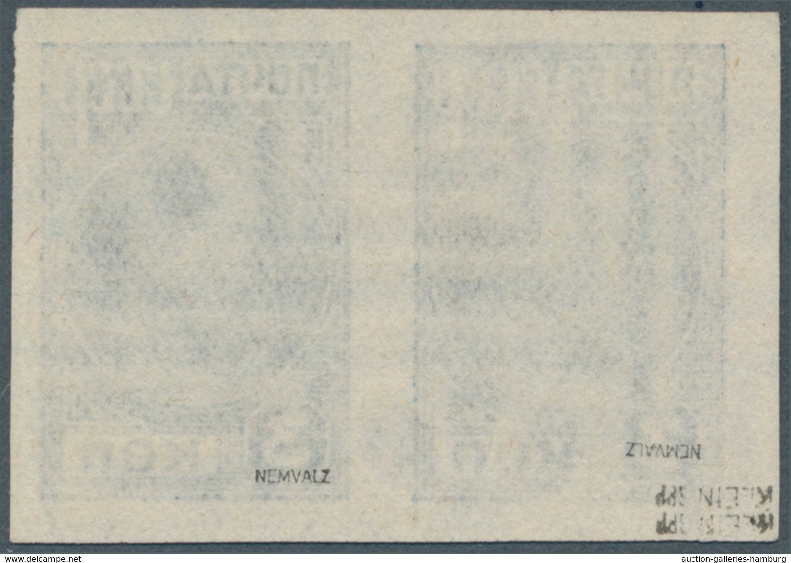 Dt. Besetzung II WK - Estland - Elwa: 1941: 3 Kr. Hellblau Mit Und Ohne Aufdruck Im Waagerechten Paa - Ocupación 1938 – 45