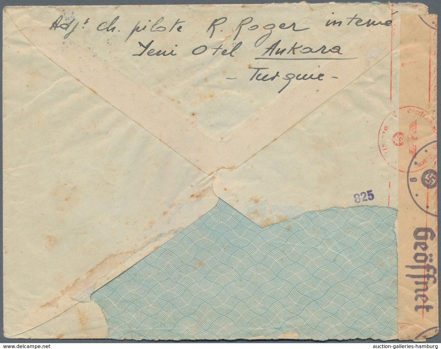 Kriegsgefangenen-Lagerpost: 1942, Brief Eines Internierten Französischen Piloten Aus "ANKARA 15.6.19 - Sonstige & Ohne Zuordnung
