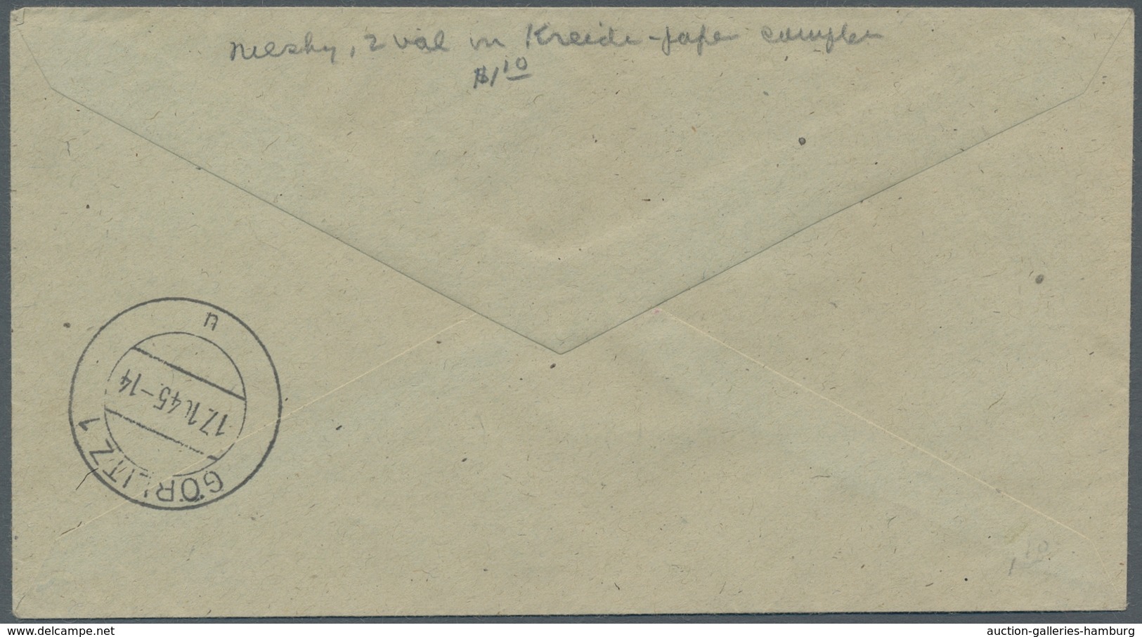 Deutsche Lokalausgaben Ab 1945: NIESKY: 1945, Wappenausgabe 6 Und 12 Pfennig Komplett Mit Weiterem W - Other & Unclassified