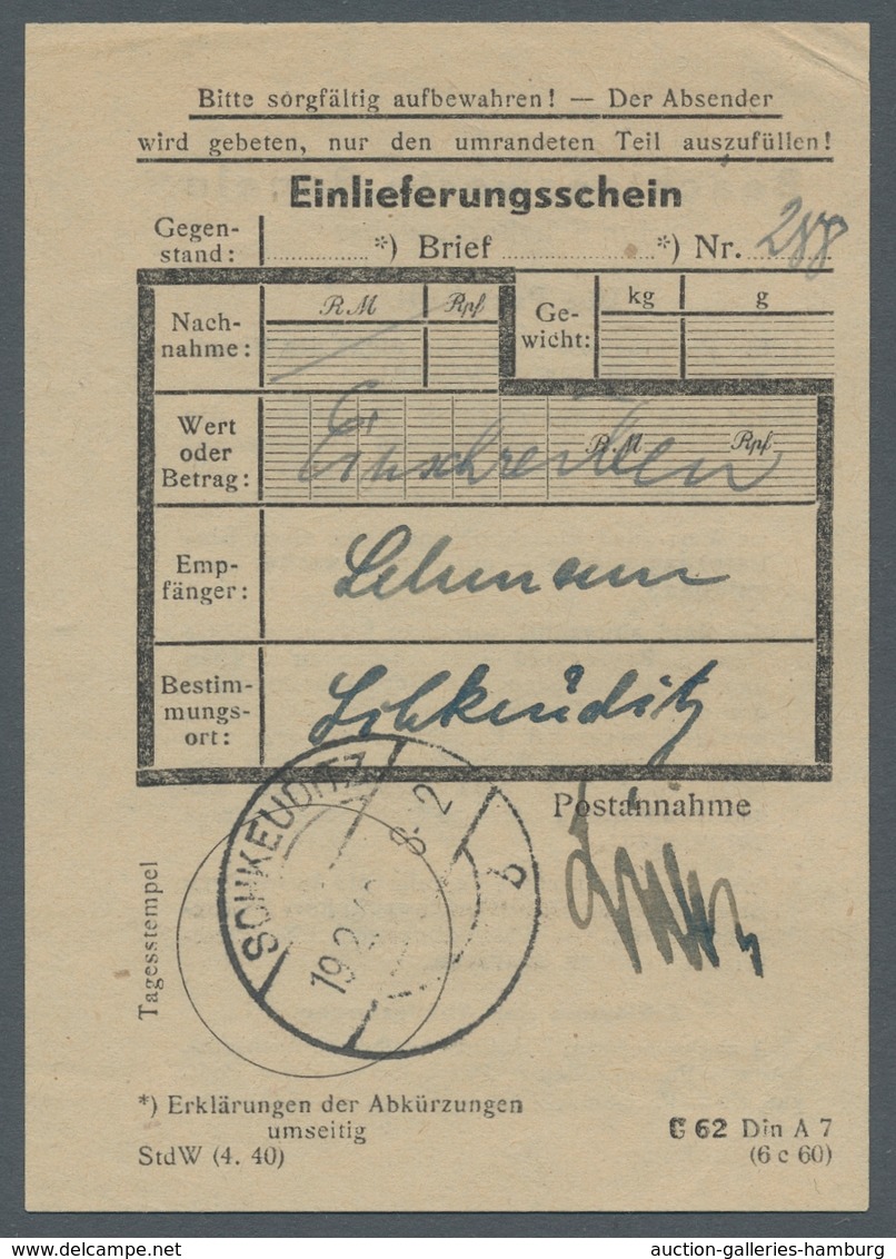 Sowjetische Zone - Provinz Sachsen: 1945, "10 Pfg. Wappen, Sogenannte Goldene Zehn", Viererblock Mit - Andere & Zonder Classificatie