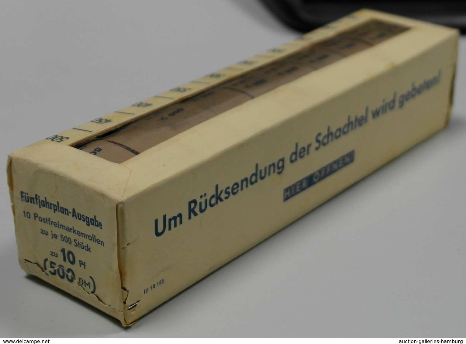 DDR: 1958, Rollenmarke 10 Pfg. Fünfjahrplan, Elf Komplette Rollen Zu Je 500 Marken (davon Zehn Rolle - Sonstige & Ohne Zuordnung