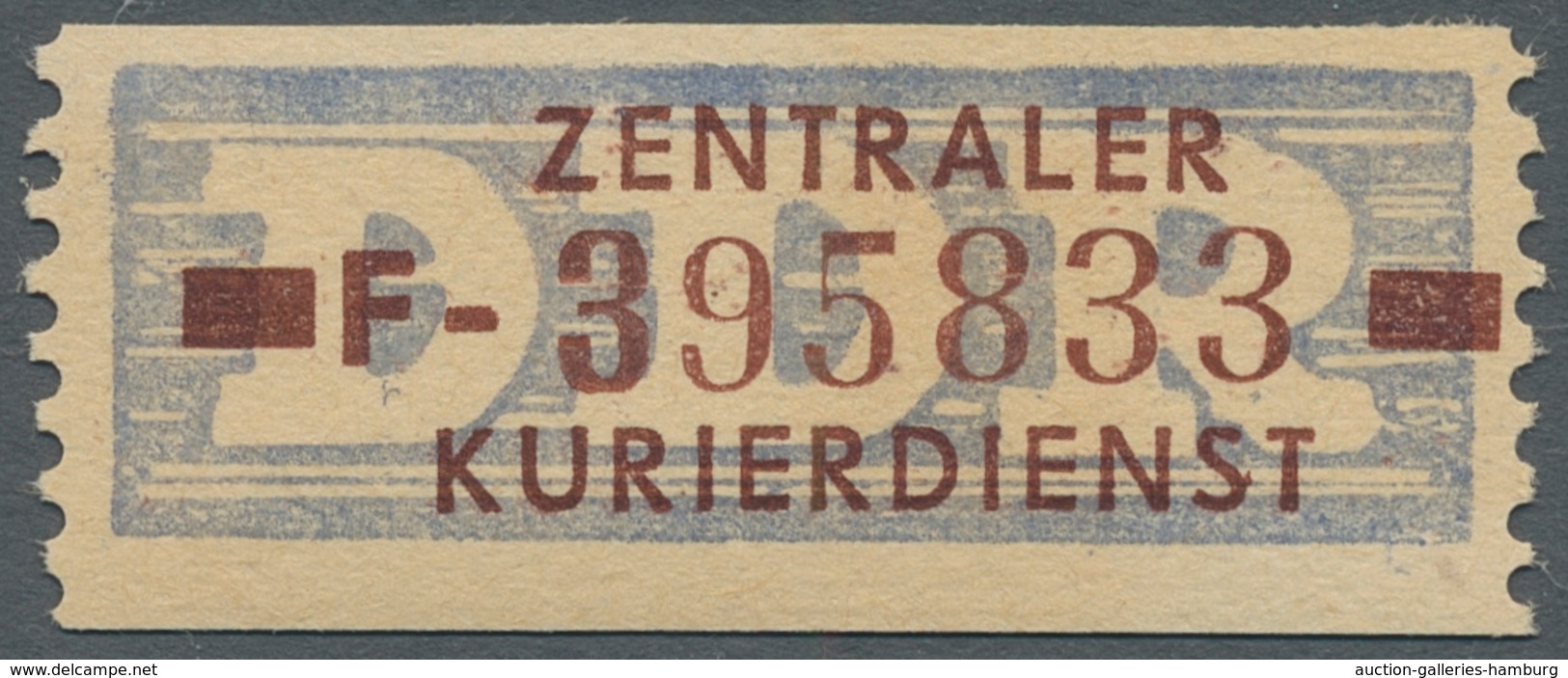 DDR - Dienstmarken B (Verwaltungspost A / Zentraler Kurierdienst): 1958, "(10 Pfg.) Hellviolttultram - Andere & Zonder Classificatie