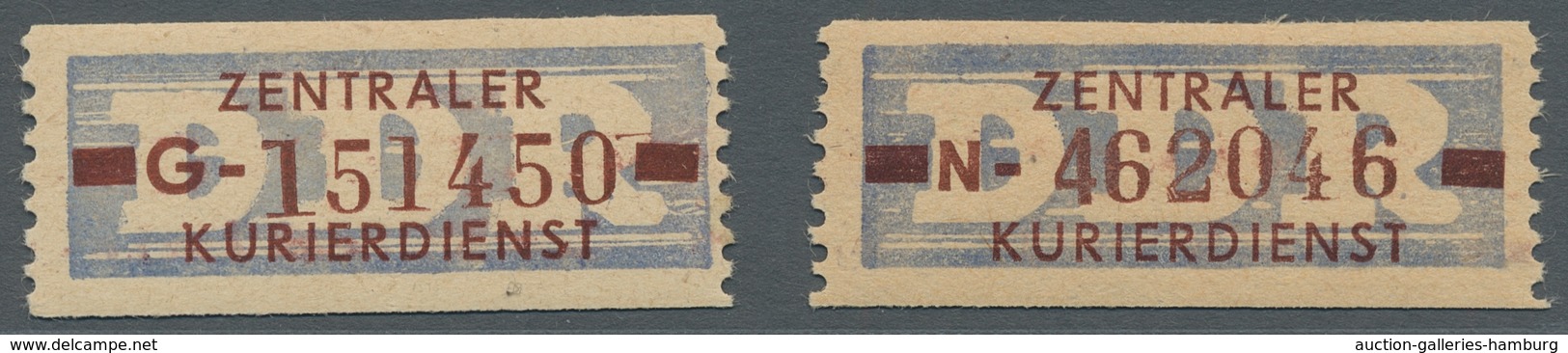 DDR - Dienstmarken B (Verwaltungspost A / Zentraler Kurierdienst): 1958, "(10 Pfg.) Hellviolttultram - Sonstige & Ohne Zuordnung