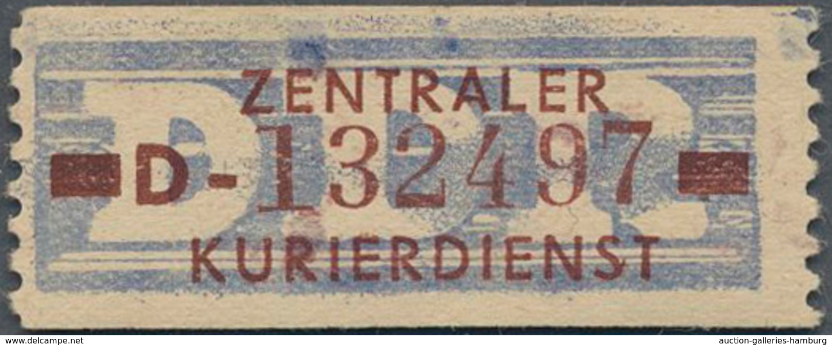 DDR - Dienstmarken B (Verwaltungspost A / Zentraler Kurierdienst): 1958, 10 Pfg D = Rostock (Nr. 132 - Sonstige & Ohne Zuordnung