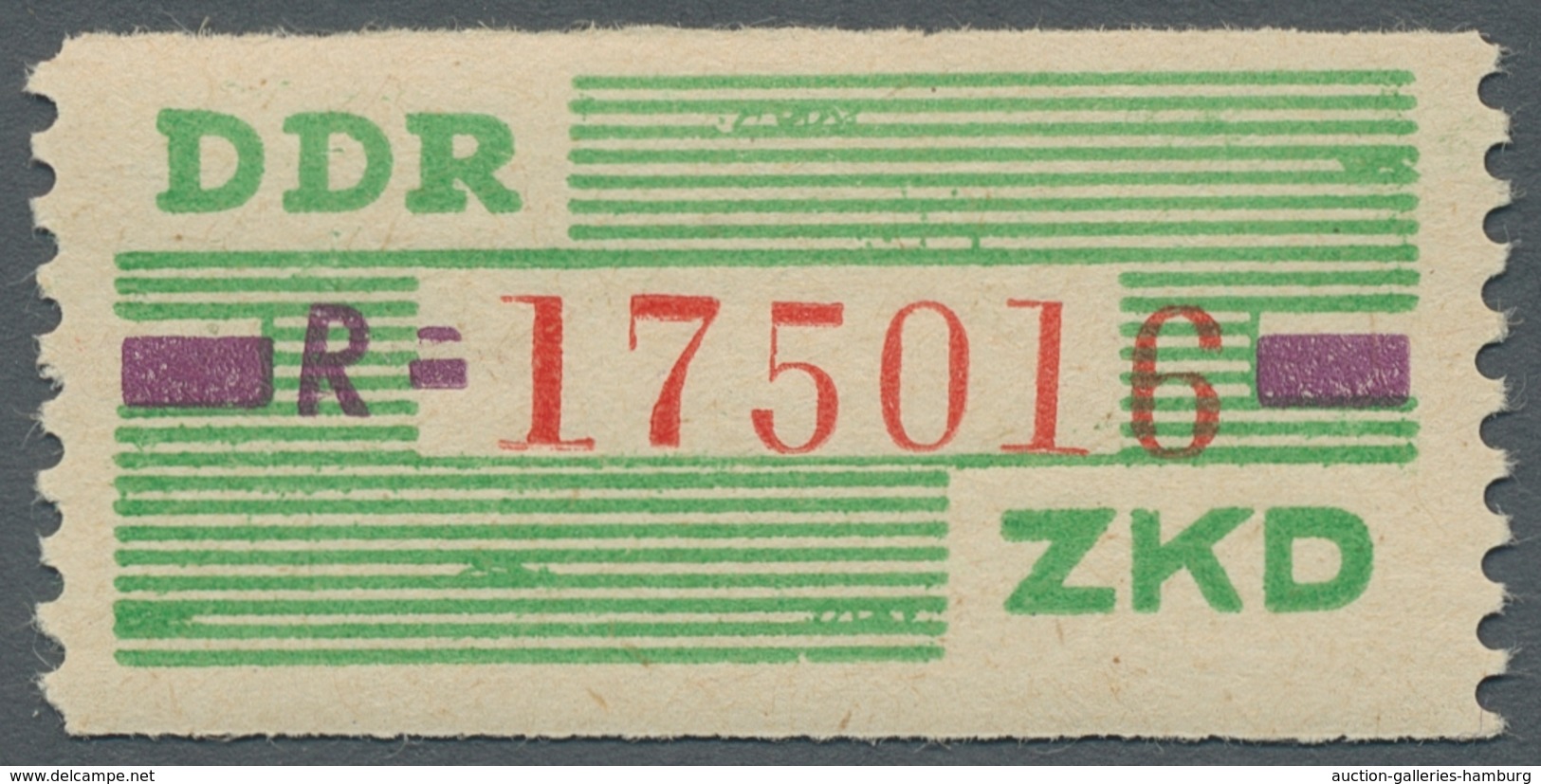 DDR - Dienstmarken B (Verwaltungspost A / Zentraler Kurierdienst): 1959, "(10 Pfg.) Smaragdgrün/brau - Otros & Sin Clasificación