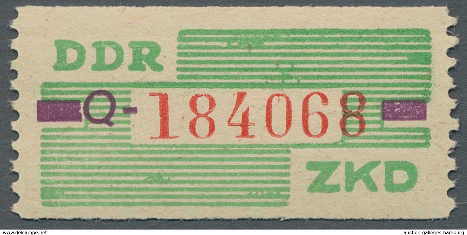 DDR - Dienstmarken B (Verwaltungspost A / Zentraler Kurierdienst): 1959, "(10 Pfg.) Smaragdgrün/brau - Other & Unclassified