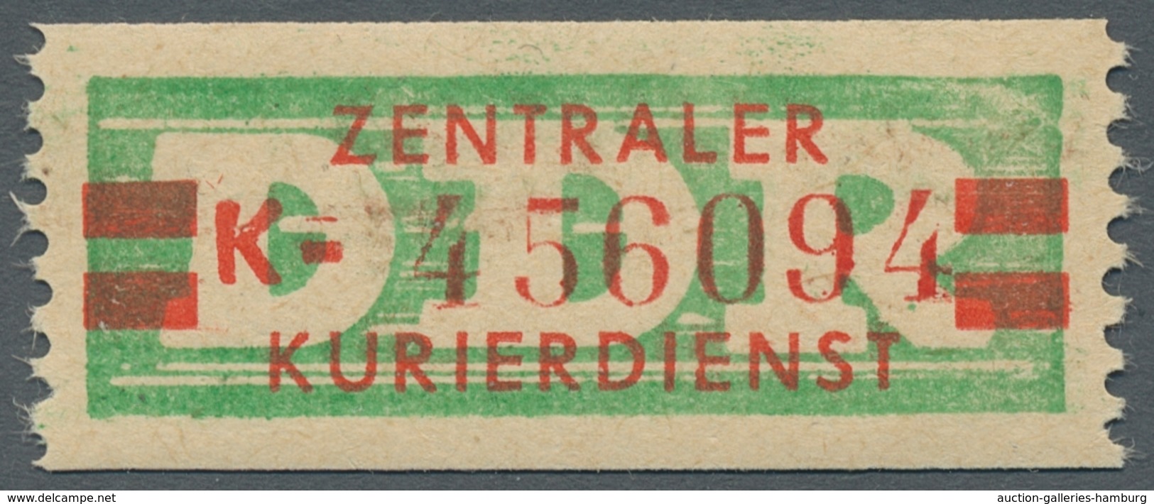 DDR - Dienstmarken B (Verwaltungspost A / Zentraler Kurierdienst): 1959, "(20 Pfg.) Smaragdgrün/dunk - Sonstige & Ohne Zuordnung