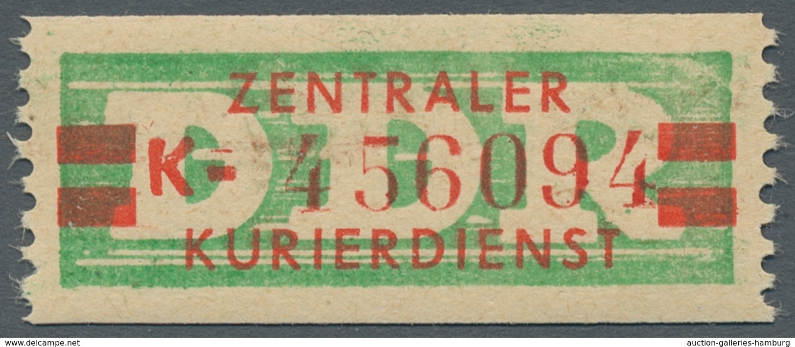 DDR - Dienstmarken B (Verwaltungspost A / Zentraler Kurierdienst): 1959, "(20 Pfg.) Smaragdgrün/dunk - Autres & Non Classés