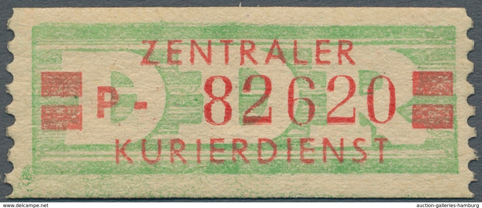 DDR - Dienstmarken B (Verwaltungspost A / Zentraler Kurierdienst): 1959, Wertstreifen Für Den ZKD, 2 - Sonstige & Ohne Zuordnung