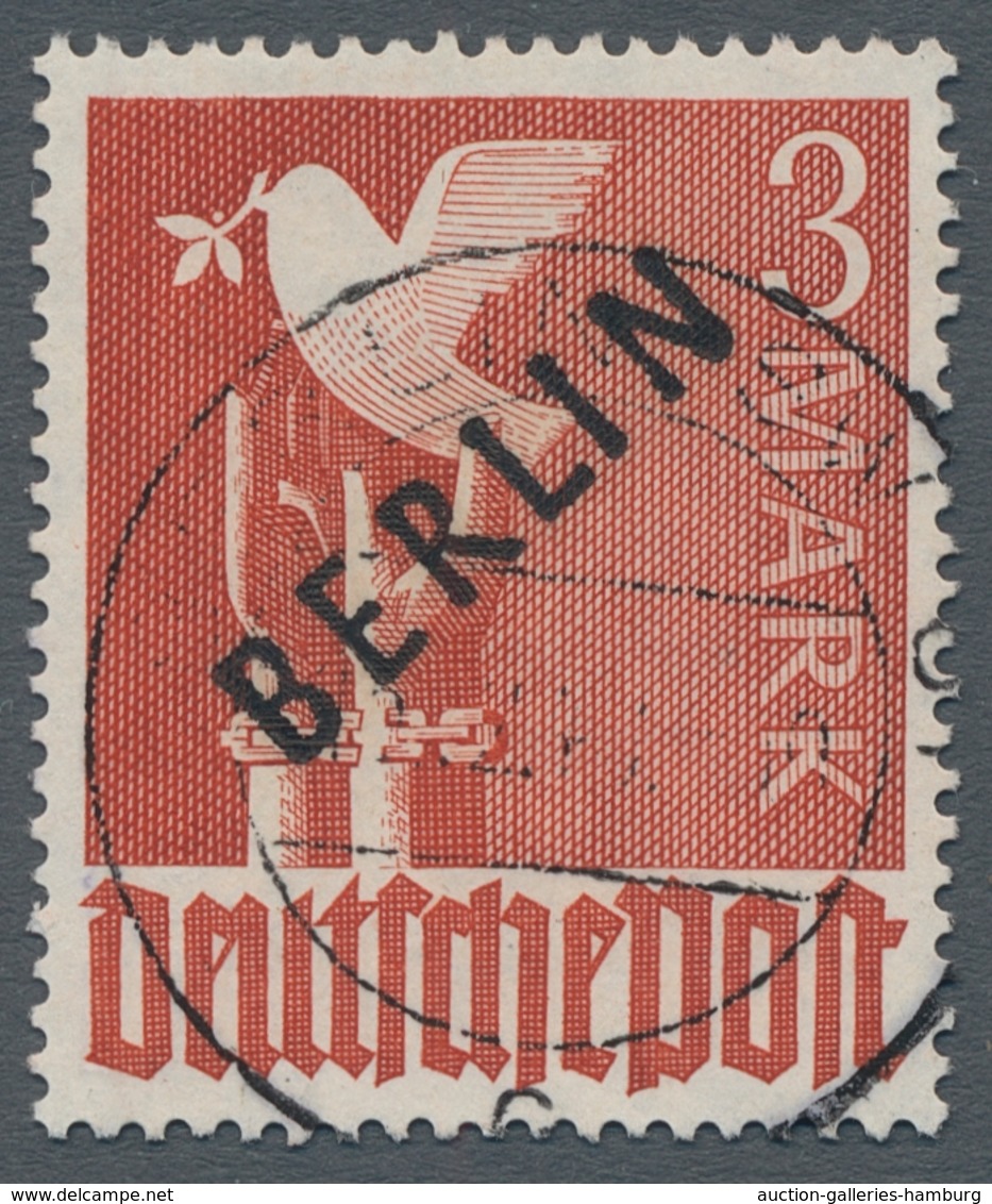 Berlin: 1948, "Schwarzaufdruck" Komplett, Gestempelter Satz In Tadelloser Erhaltung, Außer 24 Pfg. A - Andere & Zonder Classificatie