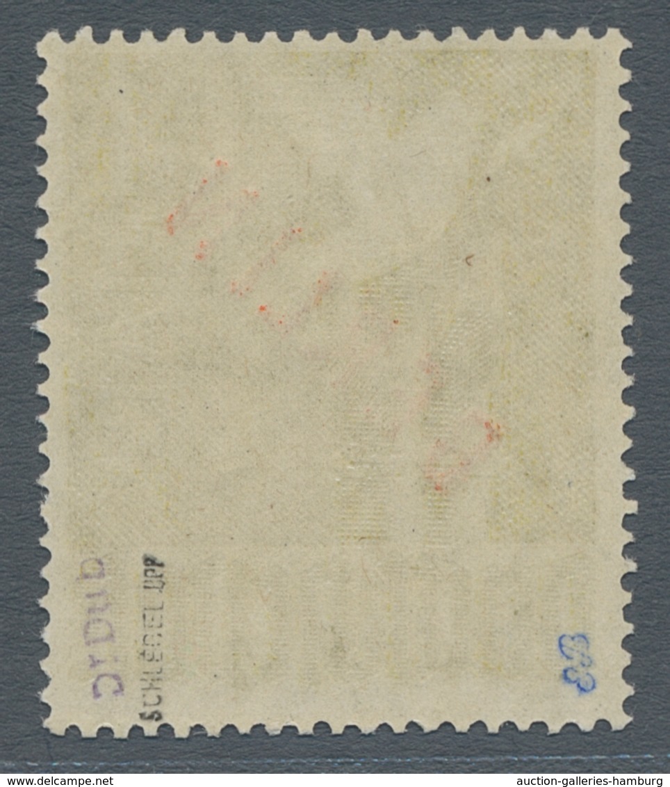 Berlin: 1949, Rotaufdruck 1 Mark Postfrisch Tiefst Geprüft Schlegel BPP, Mi. 550,- Euro. - Other & Unclassified