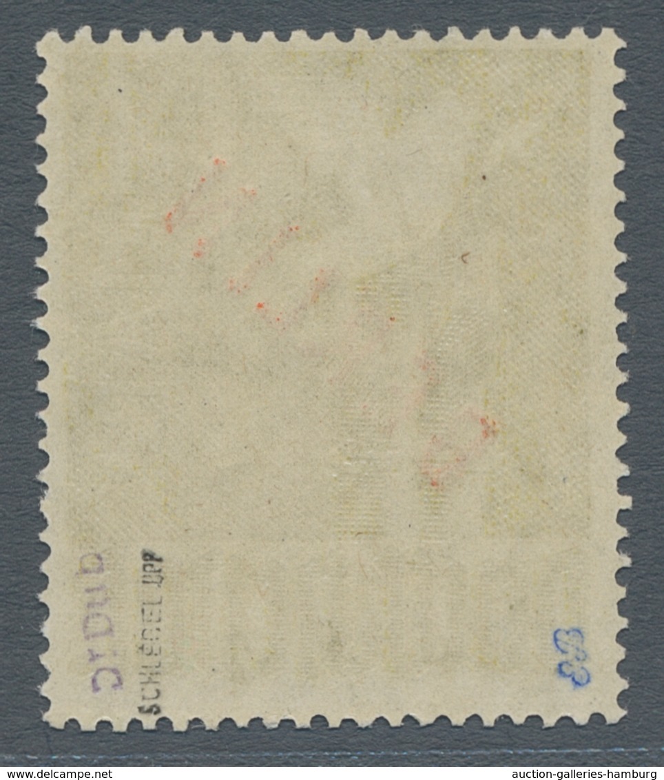 Berlin: 1949, Rotaufdruck 1 Mark Postfrisch Tiefst Geprüft Schlegel BPP, Mi. 550,- Euro. - Sonstige & Ohne Zuordnung