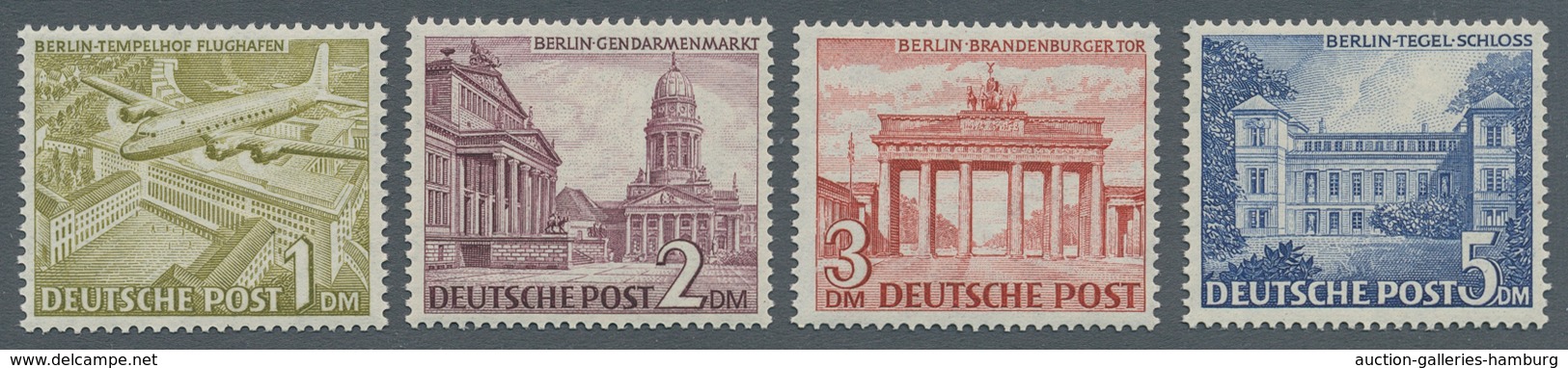 Berlin: 1949, 1 Pfg-5 M. Bauten I, Kompletter Postfrischer Satz, Tadellos,unsigniert, 750,- - Autres & Non Classés