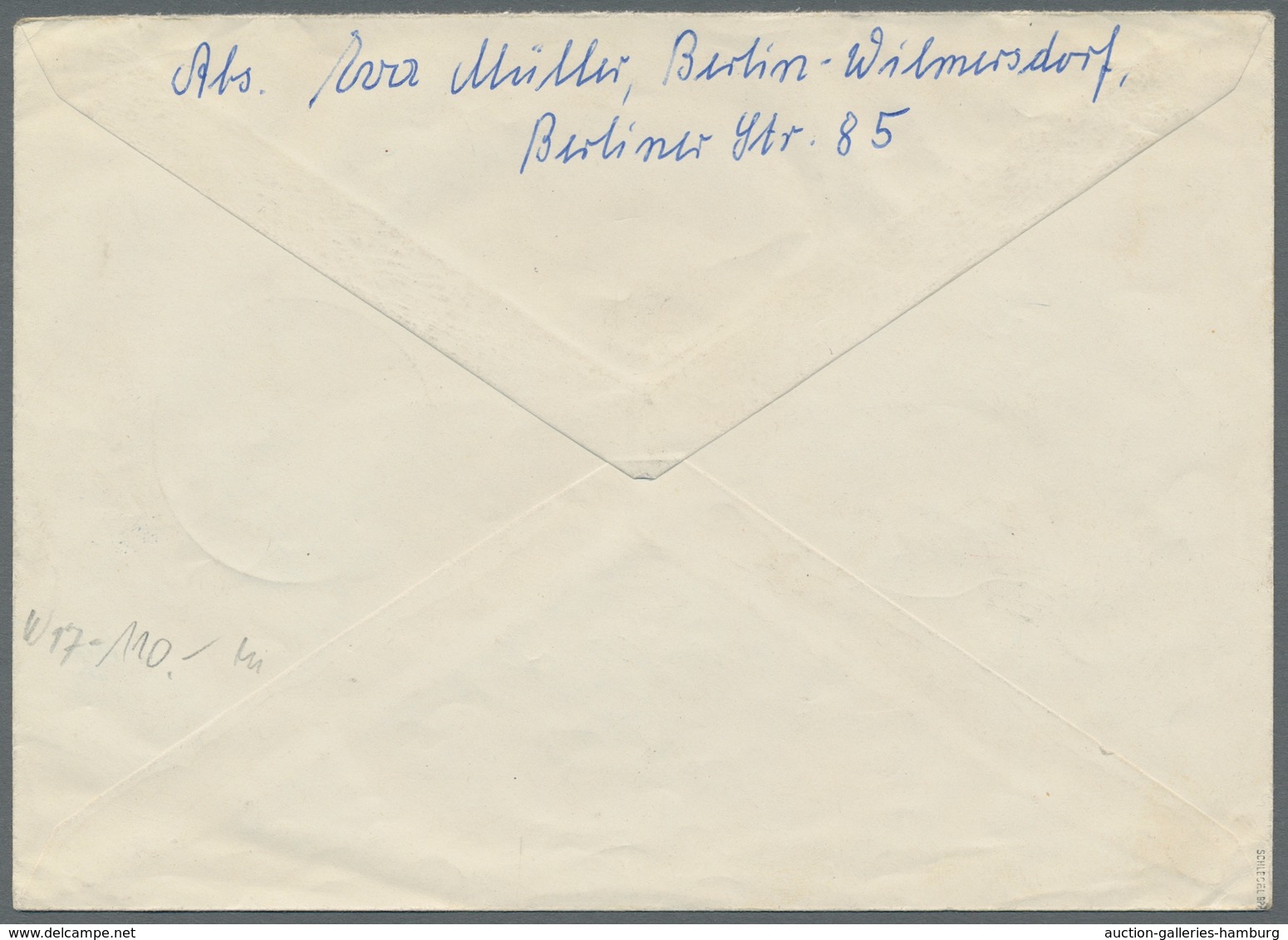 Berlin - Zusammendrucke: 1952, "1 Pfg. Bauten - Heftchenblatt", Sauber Gestempeltes Blatt Mit Zusatz - Zusammendrucke