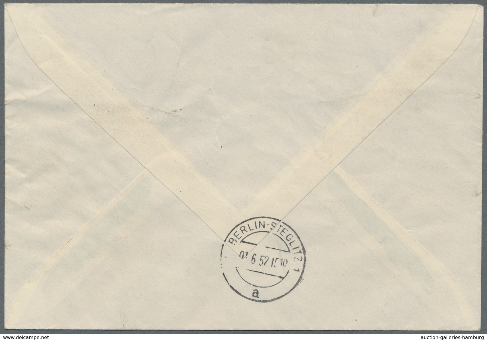 Berlin - Postschnelldienst: 1952, Dekorativer Bedarfsbrief Mit Postschnelldienst Gelaufen Von Charlo - Briefe U. Dokumente