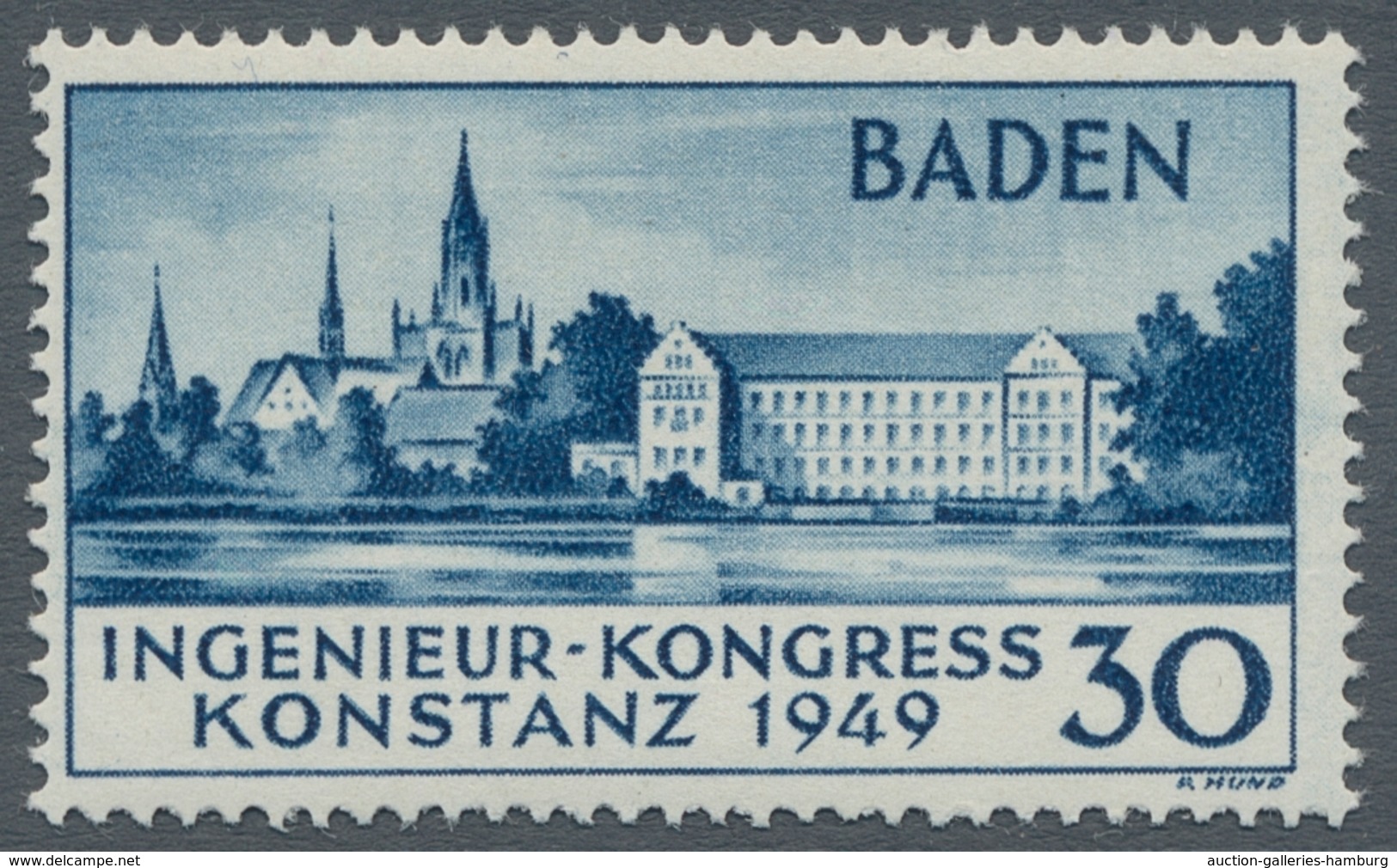 Französische Zone - Baden: 1949, Konstanz II Mit Fotoattest Schlegel BPP "postfrisch, Echt Und Einwa - Otros & Sin Clasificación