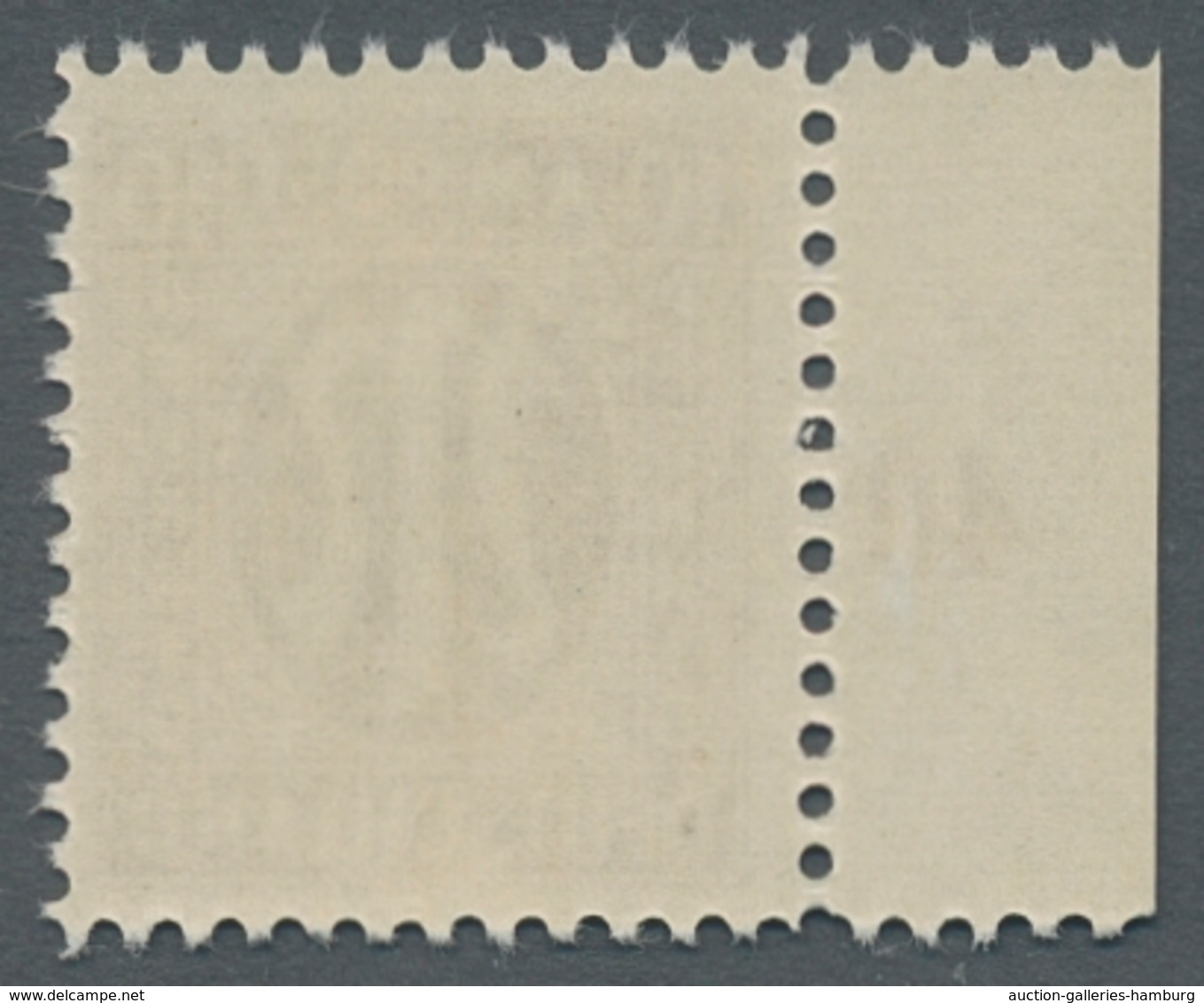 Bizone: 1945, "10 Pfg. Deutscher Druck Mit Zähnung 11 ½", Postfrischer Randwert Von Feld 61 Mit Feld - Sonstige & Ohne Zuordnung