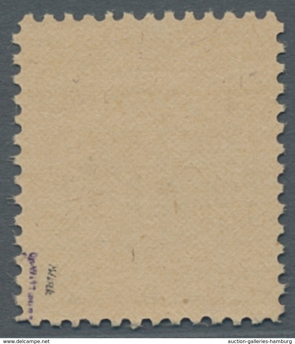 Bizone: 1945, AM-Post Probedruck 30 Pfennig Auf Graustichigem "Bremer" Papier, Tadellos Postfrisch, - Other & Unclassified