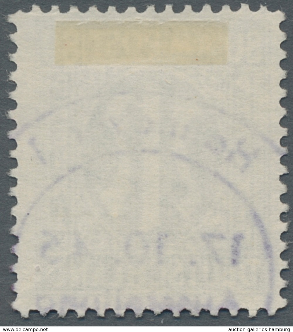 Bizone: 1945, AM-Post 80 Pfennig Schwarzviolettultramarin In Lilienzähnung 11 1/2 Und In Papier Z. D - Autres & Non Classés