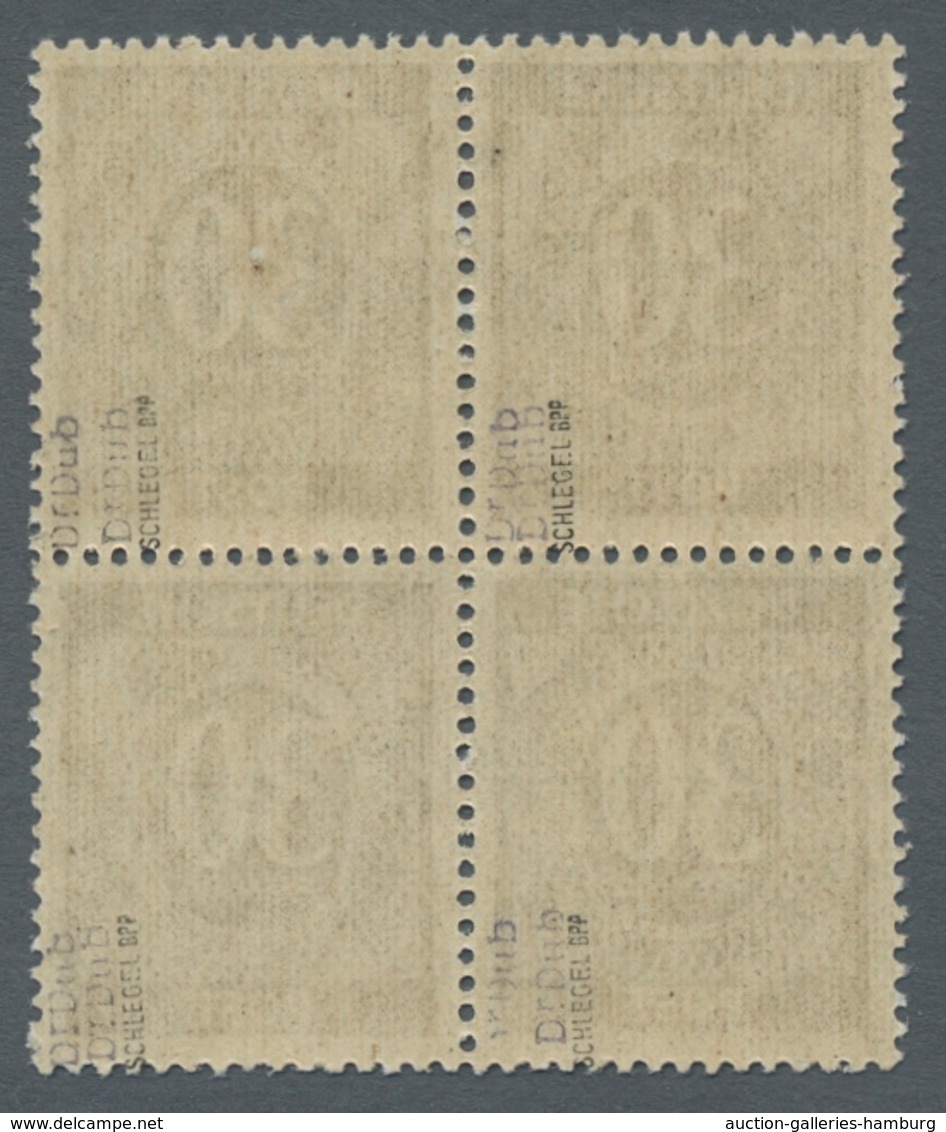 Bizone: 1948, "30 Pfg. Ziffer Mit Doppeltem Bandaufdruck, Davon Einmal Kopfstehend", Postfrischer Vi - Andere & Zonder Classificatie