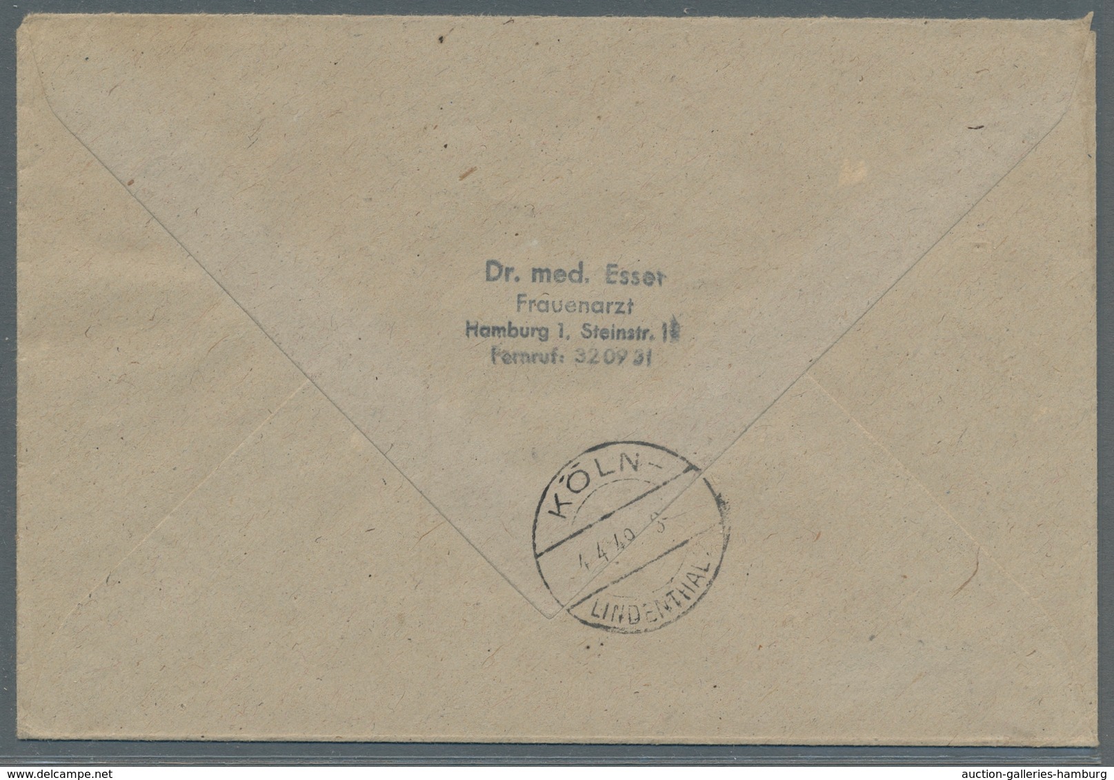 Bizone: 1948, Partie von 35 Werten der 25 Pfennig enggezähnt auf 22 Briefen, darunter u.a. 9 Paare u