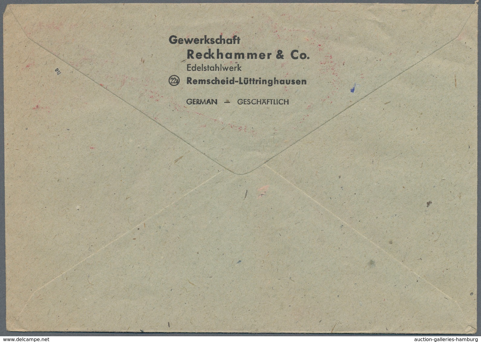 Bizone - Besonderheiten: 1948, ZEHNFACH-Absenderfreistempel: Konvolut mit 4 Belegen, dabei 240 Pf "R