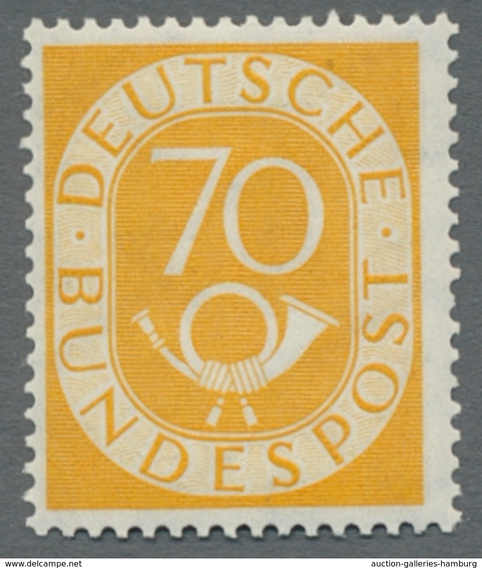 Bundesrepublik Deutschland: 1951, "Posthorn", Postfrischer Satz In Tadelloser Erhaltung, Sehr Gute Z - Otros & Sin Clasificación