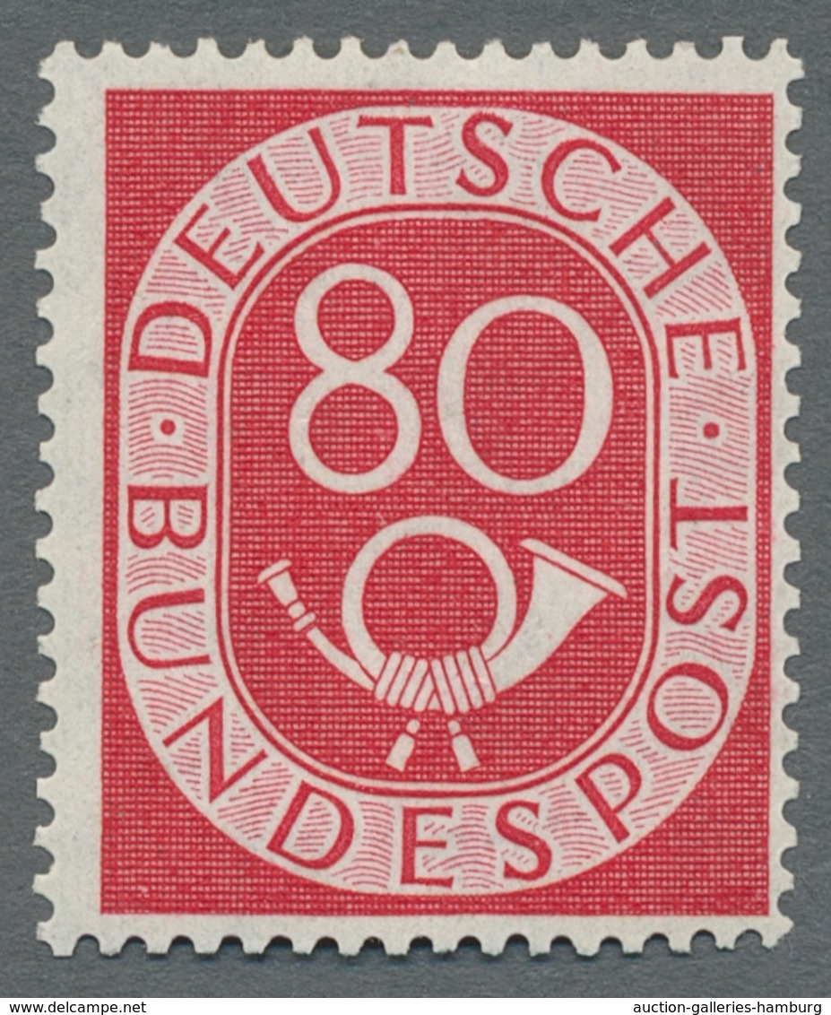 Bundesrepublik Deutschland: 1951, "Posthorn", postfrischer Satz in tadelloser Erhaltung, sehr gute Z