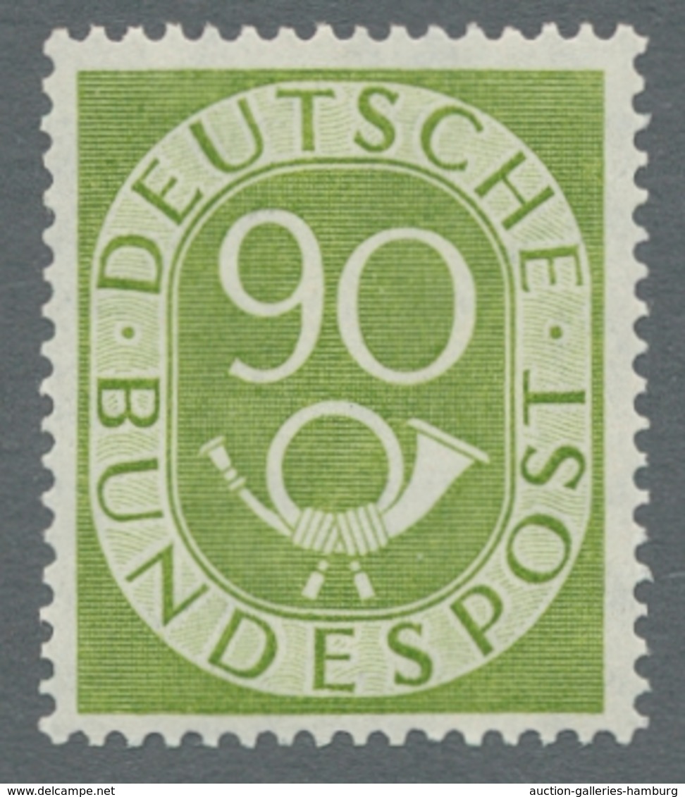 Bundesrepublik Deutschland: 1951, "Posthorn", postfrischer Satz in tadelloser Erhaltung, sehr gute Z