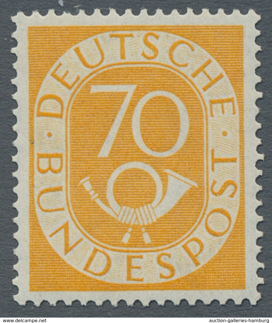 Bundesrepublik Deutschland: 1951, "Posthorn", Postfrischer Satz In Sehr Guter Erhaltung, 70 Und 80 P - Otros & Sin Clasificación