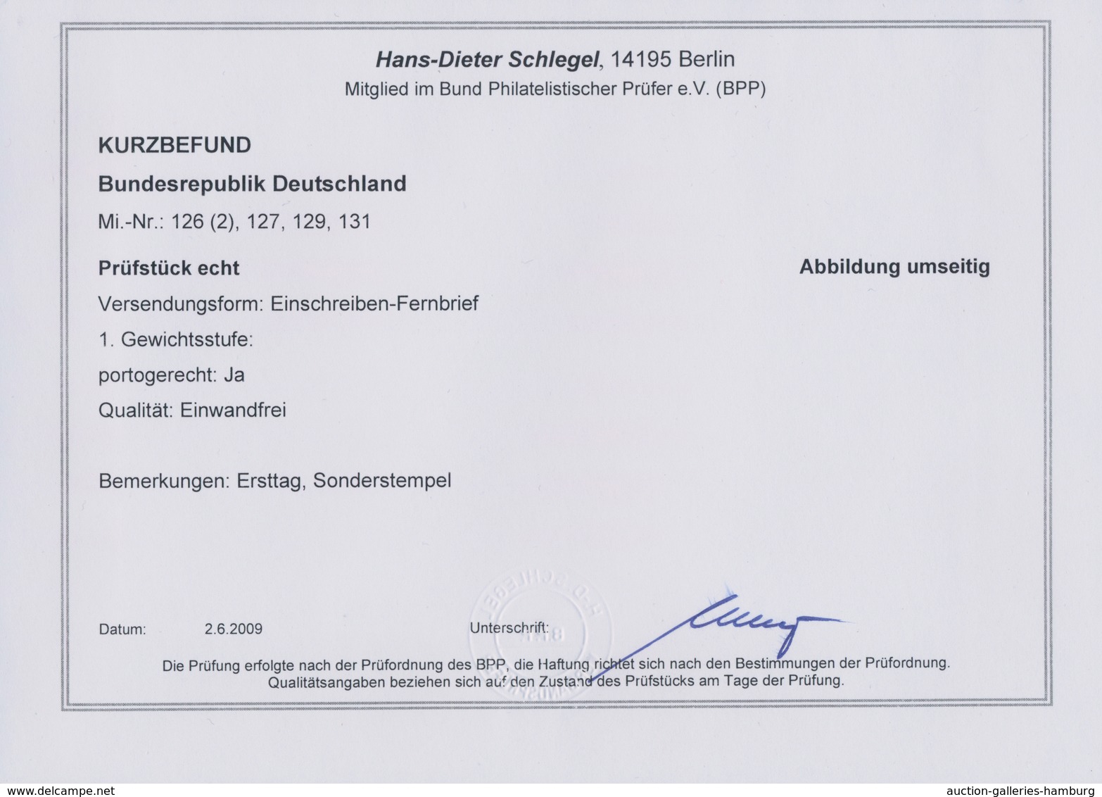 Bundesrepublik Deutschland: 1951, 6 Pf Zweimal, 8 Pf, 15 Pf Und 25 Pf Posthorn Portogerechtem Luxus- - Sonstige & Ohne Zuordnung