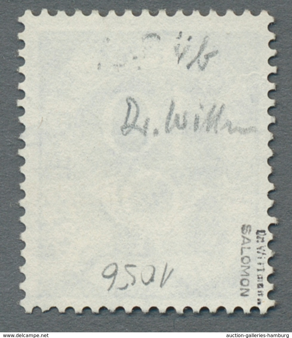 Bundesrepublik Deutschland: 1951, "10 Pfg. Posthorn Mit Wasserzeichen Vb", Sauber Mit Teilen Eines M - Otros & Sin Clasificación